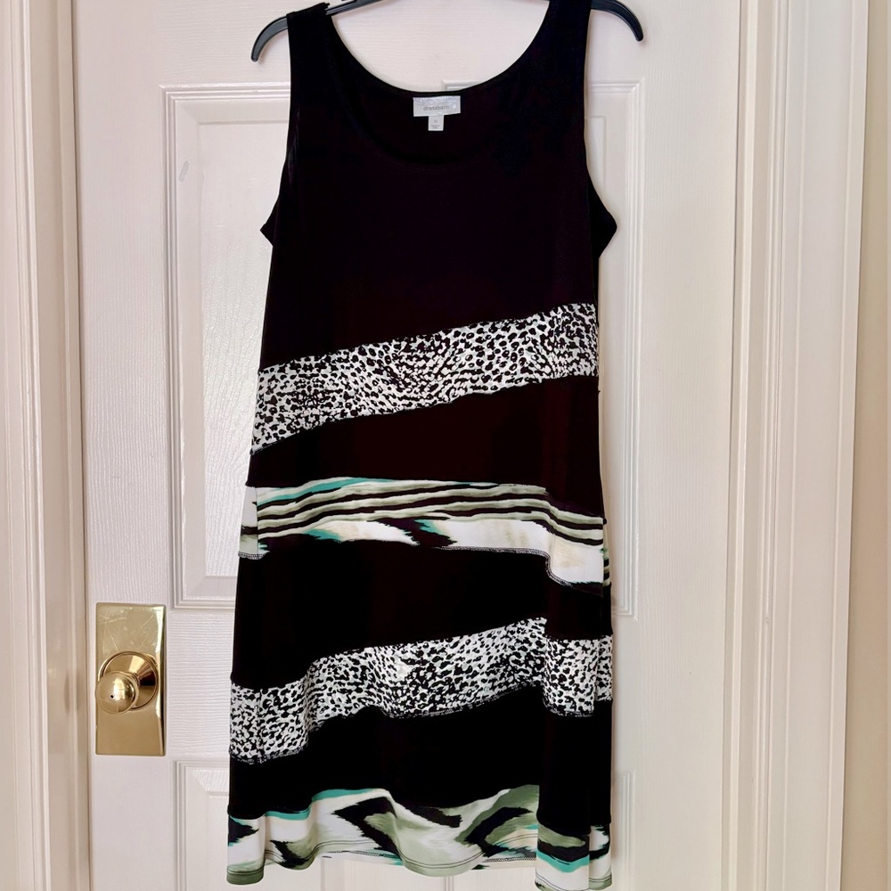 DRESS BARN ANIMAL PRINT TANK DRESS